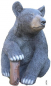 Preview: 3D Tiere - Franzbogen, sitzender Bär